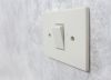 Picture of light switch on wall